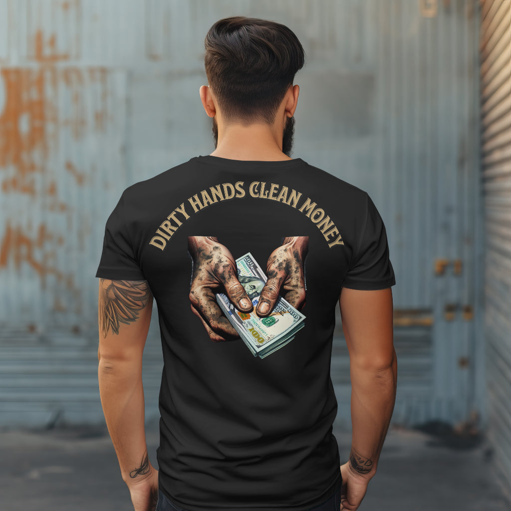 Dirty Hands Clean Money Pocket Tee