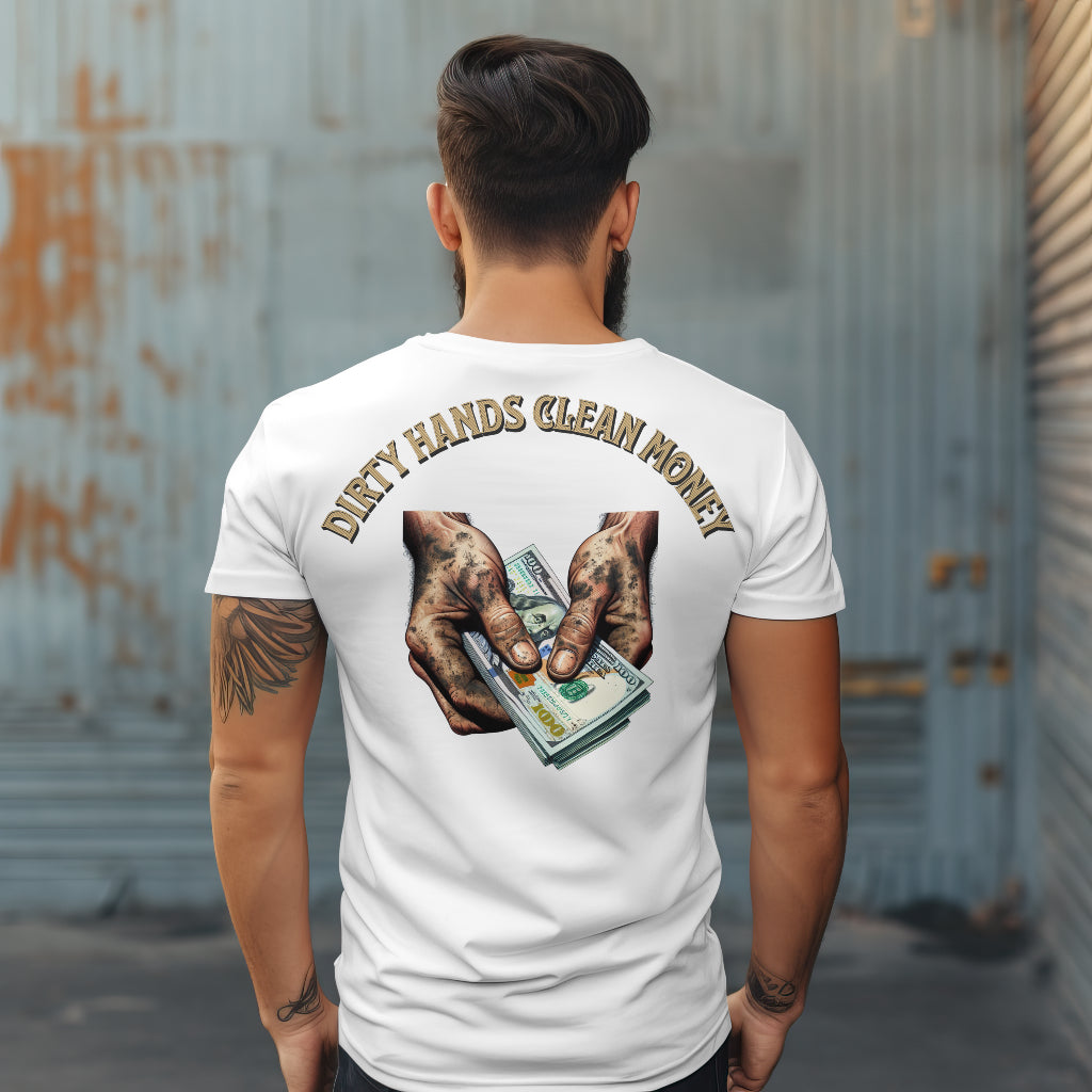 Dirty Hands Clean Money Pocket Tee