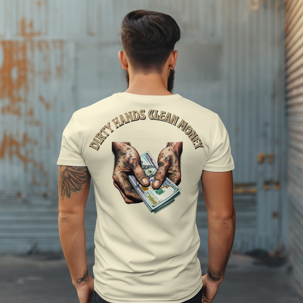 Dirty Hands Clean Money Pocket Tee